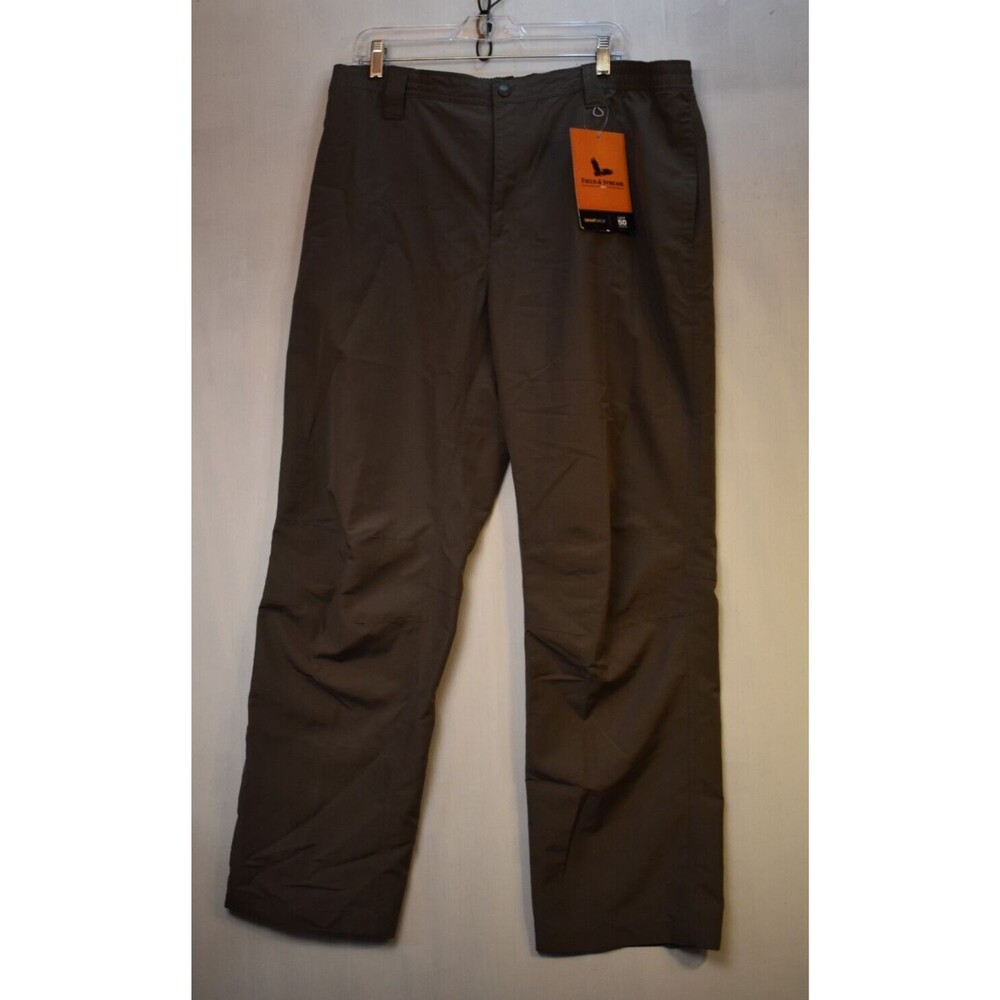 NWT Field & Stream Harbor Fishing Mens Pants Cargo Brown SmartWick XL - UPF 50+